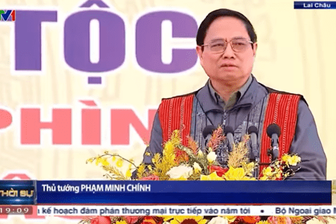 Thủ tướng chính phủ Phạm Minh Chính dự ngày hội Đại đoàn kết toàn dân tộc xã Sà Dề Phìn